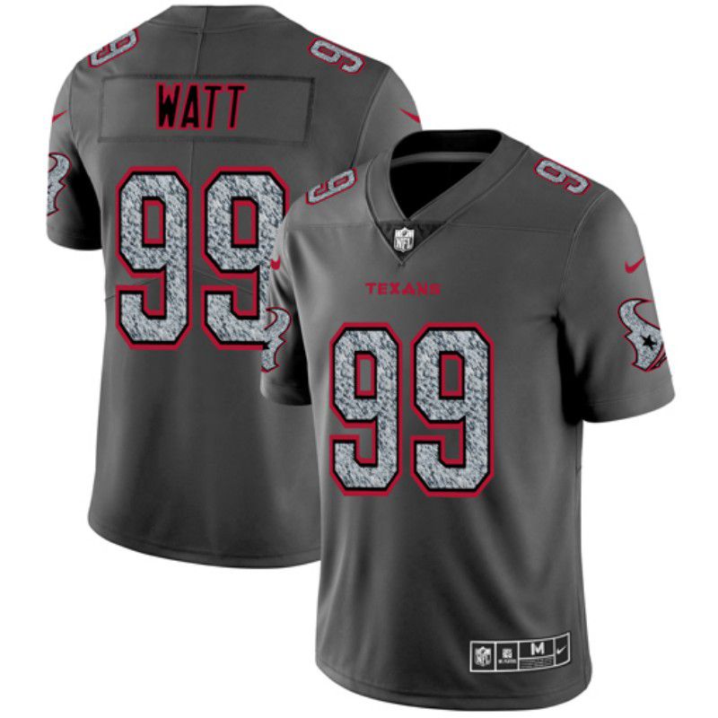 Men Houston Texans 99 Watt Nike Teams Gray Fashion Static Limited NFL Jerseys